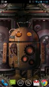 Steampunk Droid: Fear Lab Android Mobile Phone Wallpaper