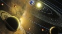 Solar System 3D Samsung Galaxy Prevail 2 Wallpaper