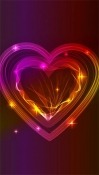 Neon Hearts Android Mobile Phone Wallpaper