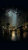 City Rain HTC Hero Wallpaper