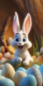 Cute Bunny  Mobile Phone Wallpaper