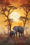 Elephants Amazon Fire Phone Wallpaper