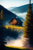 Cabin In The Woods  Mobile Phone Wallpaper