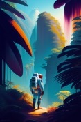 Astronaut In A Jungle Coolpad Note 3 Wallpaper