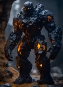 Obsidian Golem  Mobile Phone Wallpaper