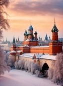 Winter Kremlin Nokia 125 Wallpaper