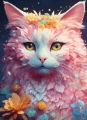 Cute Colorful Cat Nokia 125 Wallpaper