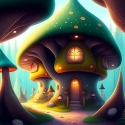 Mushroom House Xiaomi Poco F6 Pro Wallpaper