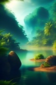 Tropical Forest Nokia 105+ (2022) Wallpaper