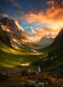 Mountains Landscape Nokia 110 (2022) Wallpaper