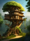 Tree House  Mobile Phone Wallpaper