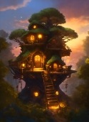 Tree House  Mobile Phone Wallpaper