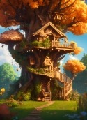 Tree House  Mobile Phone Wallpaper