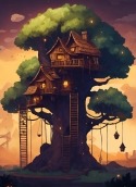 Tree House Micromax Canvas Amaze Q395 Wallpaper