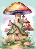 Mushroom House Samsung Galaxy J5 (2016) Wallpaper