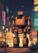Robot Infinix Hot 30 Wallpaper