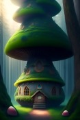 Mushroom House  Mobile Phone Wallpaper