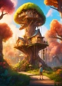 Tree House Micromax A350 Canvas Knight Wallpaper