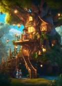 Tree House Honor View Wallpaper