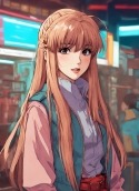 Cute Anime Girl QMobile Q300 Q Tab Wallpaper