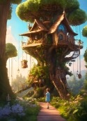 Tree House Realme X3 Wallpaper