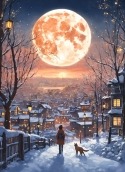 Full Moon Night Alcatel Idol 5s (USA) Wallpaper
