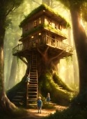 Tree House Oppo A35 Wallpaper
