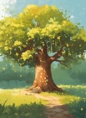 Green Tree Realme GT Master Wallpaper