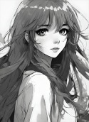 Cute Anime Girl QMobile Noir LT750 Wallpaper