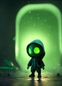 Cute Little Green Alien LG Ray Wallpaper