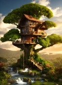 Tree House Huawei Ascend Y330 Wallpaper