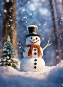 Snowman OnePlus 7T Pro Wallpaper