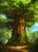 Giant Green Tree Micromax Bolt Supreme 2 Q301 Wallpaper
