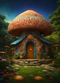 Mushroom House Infinix Smart 4 Wallpaper
