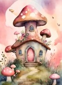 Mushroom House QMobile NOIR A11 Wallpaper
