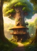 Tree House Vivo Y20A Wallpaper