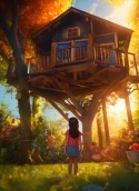 Tree House HTC One ST Wallpaper