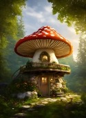 Mushroom House Samsung Galaxy Rush M830 Wallpaper