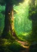 Green Forest Sony Ericsson Xperia ray Wallpaper