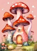 Mushroom House HTC Flyer Wi-Fi Wallpaper
