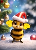 Cute Bee HTC One XL Wallpaper