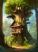 Tree House HTC Desire VT Wallpaper