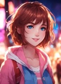 Cute Anime Girl Plum Wicked Wallpaper