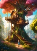Tree House Celkon A86 Wallpaper