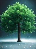Green Tree BlackBerry Pearl Flip 8220 Wallpaper