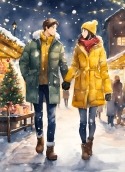 Couple Holding Hands Samsung Galaxy Y Pro B5510 Wallpaper