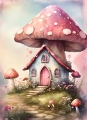Mushroom House Samsung P6810 Galaxy Tab 7.7 Wallpaper