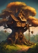 Tree House Samsung Galaxy Ace Duos S6802 Wallpaper