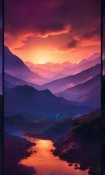 Abstract Sunset QMobile NOIR A2 Wallpaper