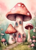Mushroom House Huawei nova 8 Pro 4G Wallpaper